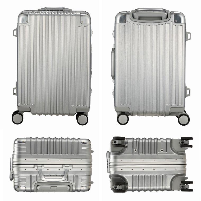 Siffler（シフレ） アルミ調 中型 スーツケース Mサイズ 51L 3日〜5日