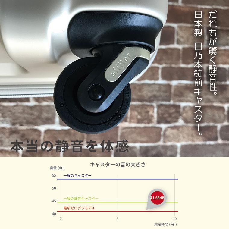 シフレ ゼログラ スーツケース キャリーバッグ キャリーケースMサイズ/中型 60L(4〜5泊)【5年保証付き】ZER2088-56【爆買】の画像