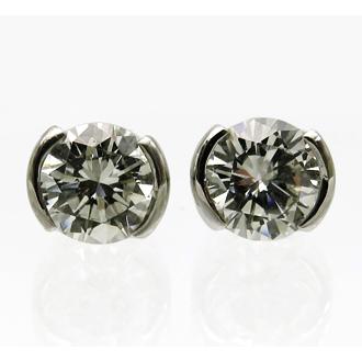 【10％OFF】 2942【一粒 一つは欲しい憧れ Pt 1.12ct/2 ダイヤモンドピアス】 プラチナ台