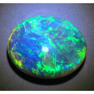 3966 上級品 裸石 ルース ブラックオパール 7.37ct 緑主体の遊色 