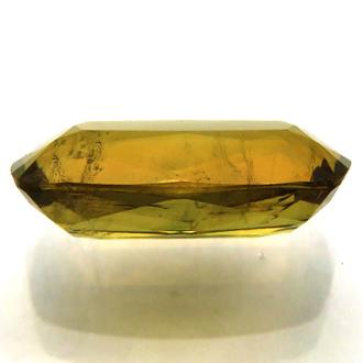 4164 レアストーン 裸石 ルース クリノゾイサイト 2.34ct 帯緑の褐色 パキスタン産 ソート付 瑞浪鉱物展示館 