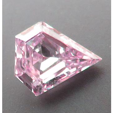 ピンクダイヤモンド 0.10ct Light Orangy Pink SI-1 中宝ソーティング 