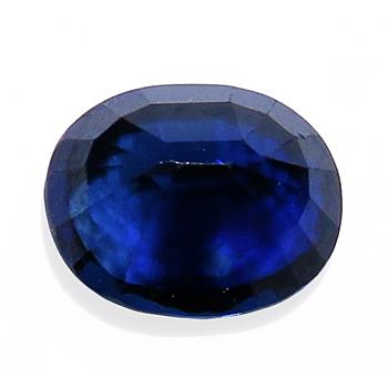 ブルーサファイア 0.92ct 裸石 ルース 濃い青 ソーティング付 瑞浪鉱物 