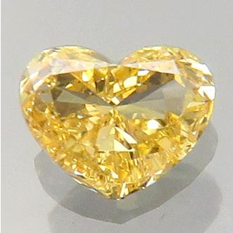 イエローダイヤモンド ルース 0.10ct Fancy Orange Yellow SI-2 中宝 