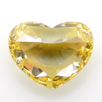 イエローダイヤモンド ルース 0.10ct Fancy Orange Yellow SI-2 中宝 
