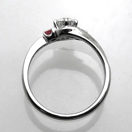 貴重なアーガイル産 ピンクダイヤ付き ダイヤモンドリング 0.412ct E 