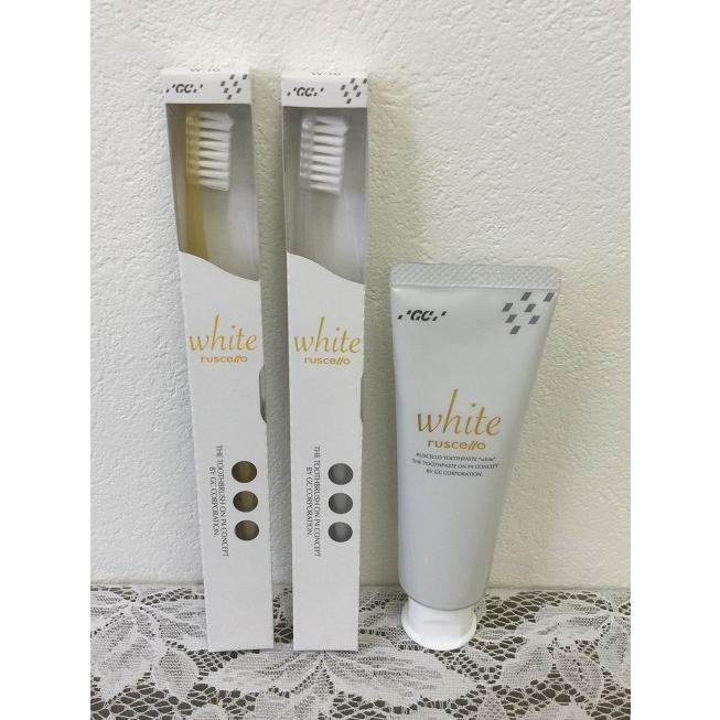 美白用薬用歯磨き　ルシェロホワイト ルシェロ歯ブラシ ヤニ取り　ヤニピカ　ヤニ取り洗剤　歯磨きペースト  ホワイト二ング 口内ケア  GC 　歯磨きペースト | ルシェロ（ジーシー）