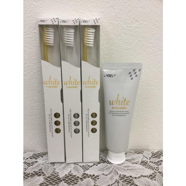 美白用薬用歯磨き　ルシェロホワイト ルシェロ歯ブラシ ヤニ取り　ヤニピカ　ヤニ取り洗剤　歯磨きペースト  ホワイト二ング 口内ケア  GC 　歯磨きペースト | ルシェロ（ジーシー）