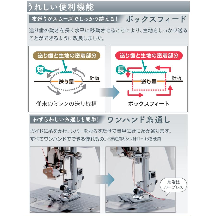 新型 ミシン 本体 初心者 シンガー ミシン SSX-500 SSX500 コンピュータミシン｜mm1｜05