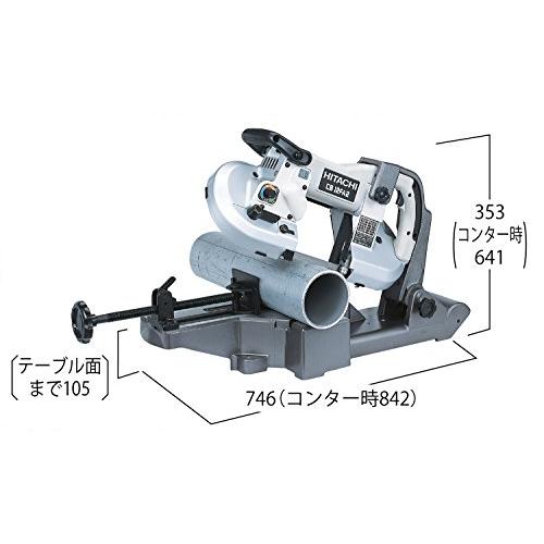 HiKOKI(ハイコーキ)　ロータリーバンドソー　パイプ外径115mm　AC100V　軽量アルミベース　保護カバー付　CB12FA2