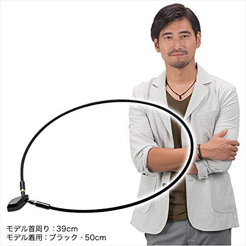 phiten(ファイテン) ネックレス RAKUWAネック メタックス ティアドロップ ブラック 40cm 40cm ブラック
