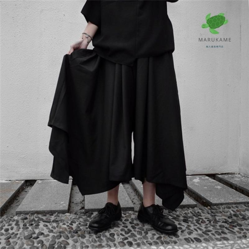 全国送料込み ガウチョパンツ フレアパンツ カーゴパンツ メンズ モード系 ワイドパンツ イージーパンツ アンクルパンツ Tr スーツ地 ブラック 黒 春 夏 秋 冬 オンラインストア売上 Www Superavila Com