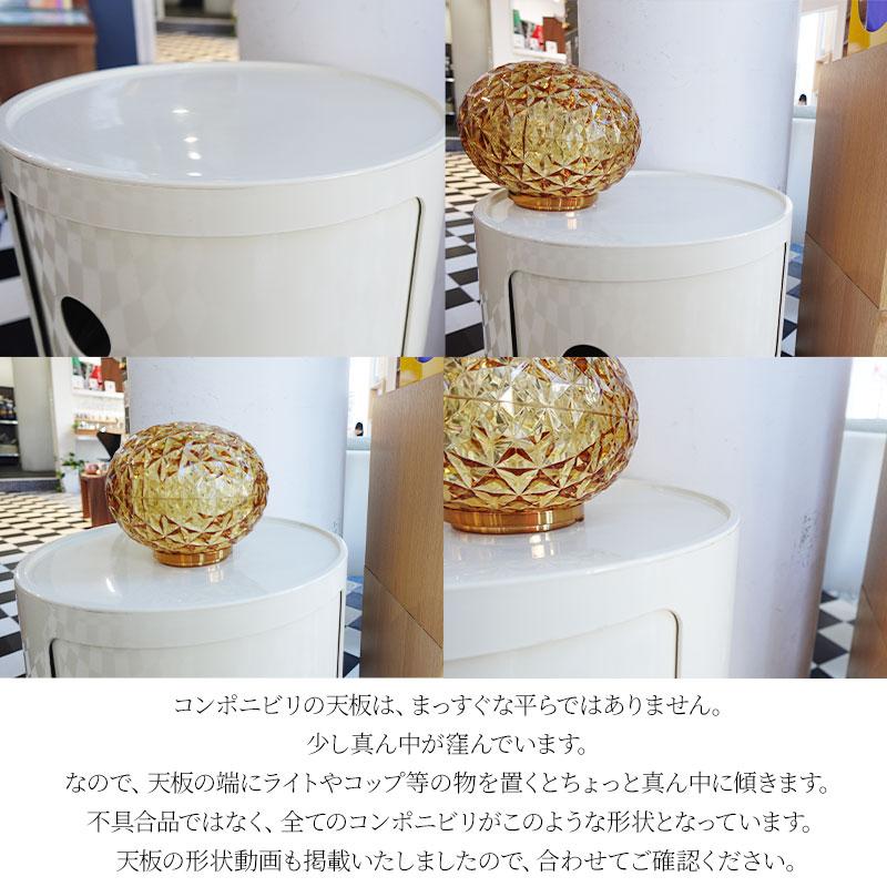 正規代理店 Kartell カルテル 収納家具 Componibili Round コンポニビリラウンド ハイタイプ ホワイト 3段セット キャスター付｜mminterior｜05