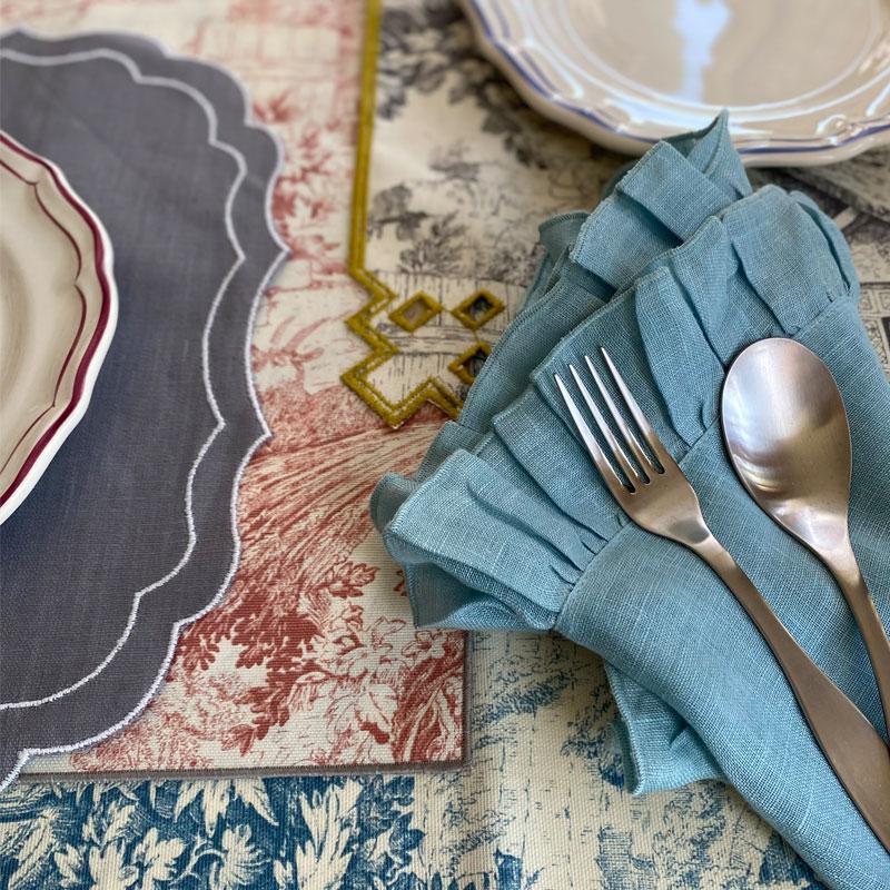 新品ボルゴBorgo Delle Tovaglieプレイスマットガラス製プレート