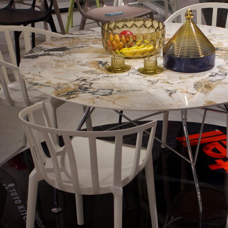 Kartell Glossy 円形テーブル Kartell｜カルテル】人気のセラミックテーブル「グロッシー」の
