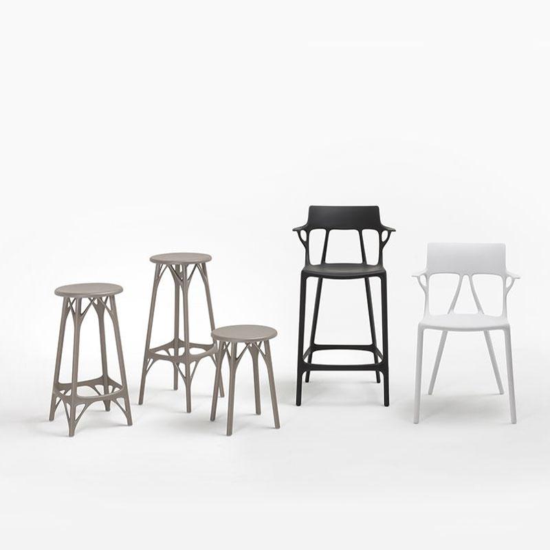 正規代理店 Kartell カルテル スツール A.I. Stool Light 75 エーアイ