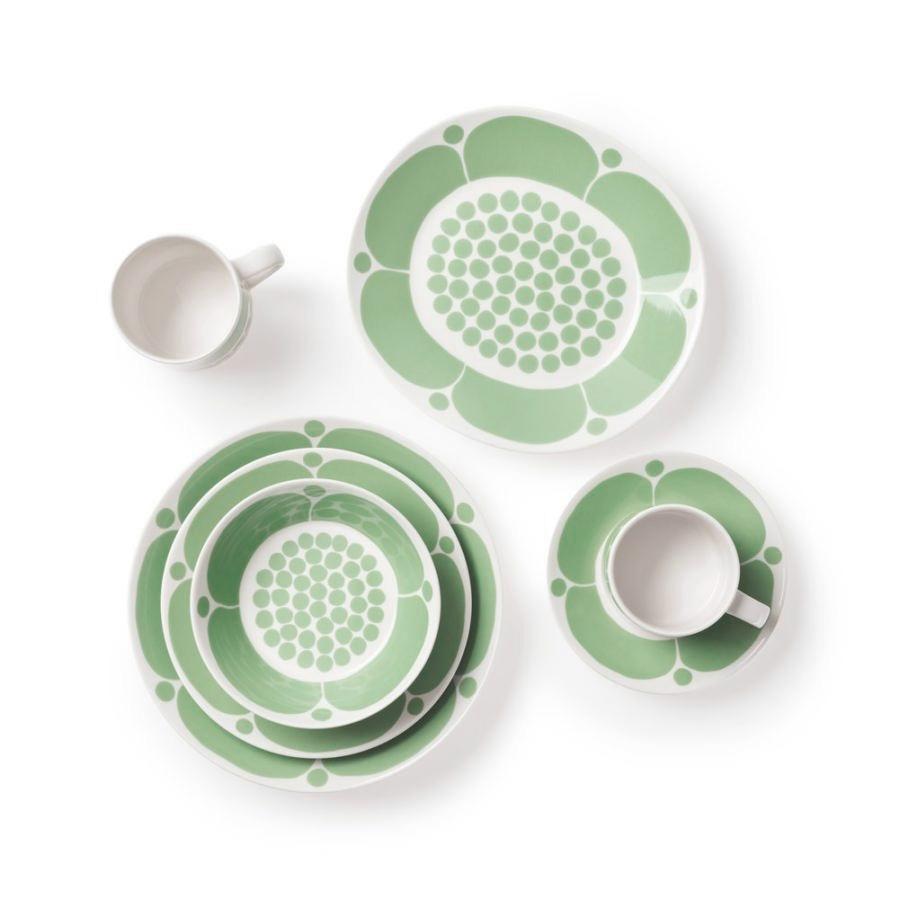 【美品】ARABIA アラビア スンヌンタイ プレート 2枚セット 北欧食器 ARABIA アラビア スンヌンタイ ライトグリーン Sunnuntai プレート