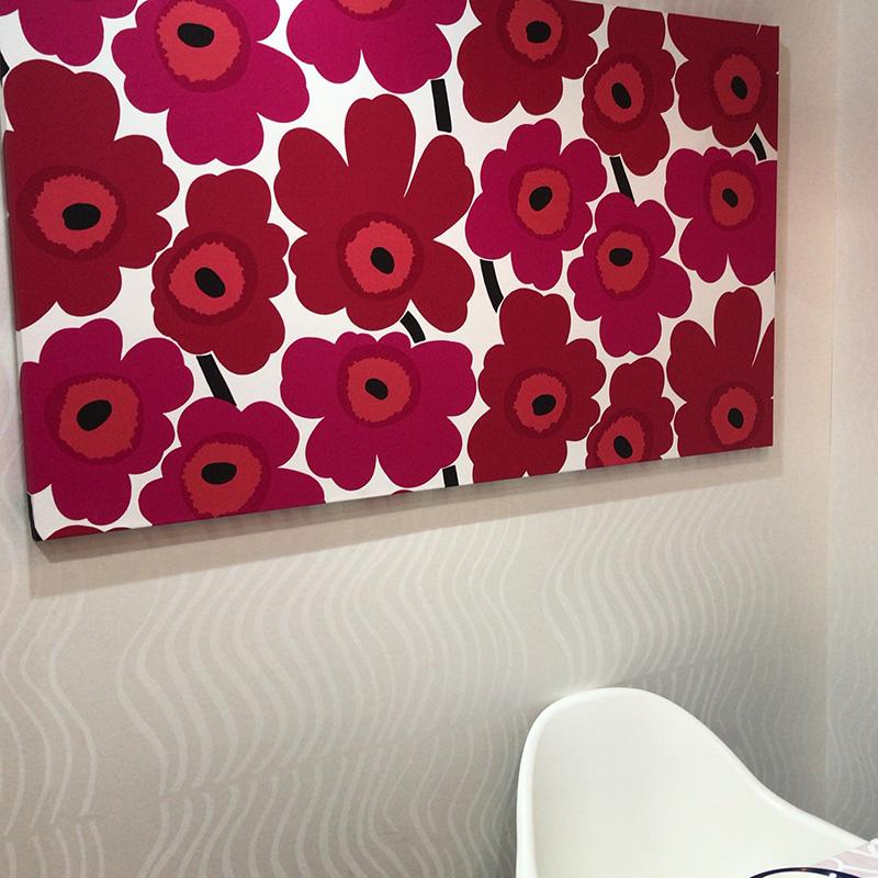 marimekko（マリメッコ） ウニッコ ホワイト／ライトグレイ 70cm幅