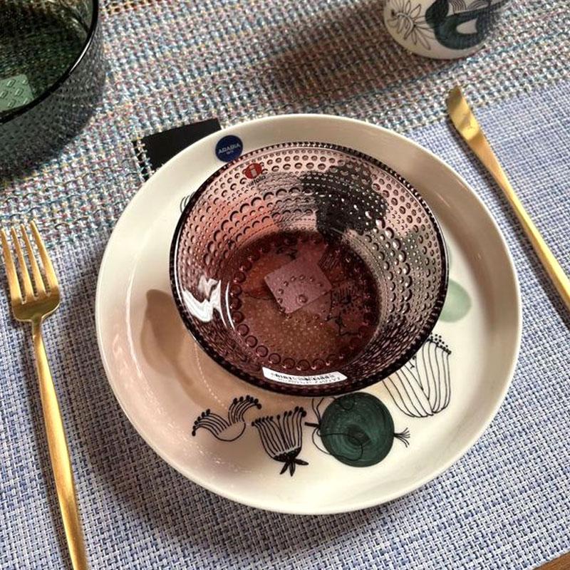 ARABIA（アラビア） クッカマー プレート 19cm グリーン 水彩画 春 食