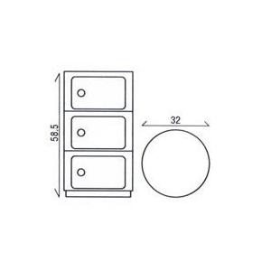 Kartell 正規代理店 カルテル 収納家具 3段 Componibili3 Kartell 正規代理店 カルテル 収納家具 3段 Componibili3