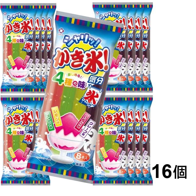 アダチ製菓 かき氷！気分 16袋 65mlx8本入 かき氷気分 チューチュー