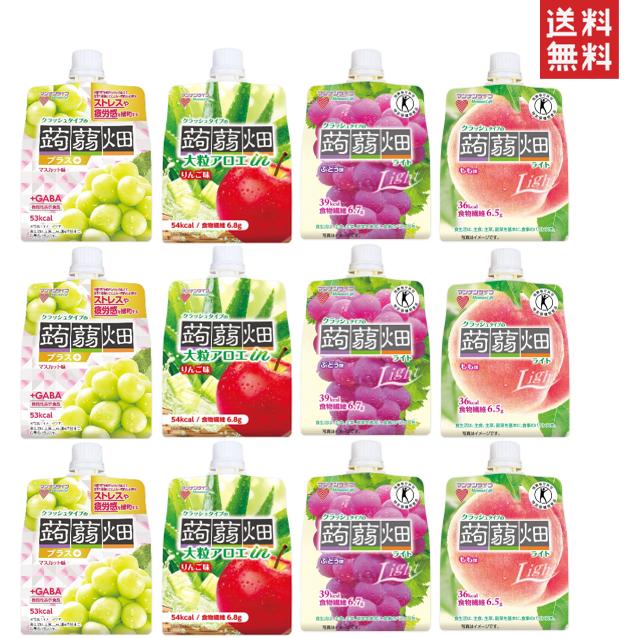 マンナンライフ クラッシュタイプの蒟蒻畑 ぶどう味 りんご味 マンナンライフ クラッシュタイプの蒟蒻畑 ぶどう味 りんご味