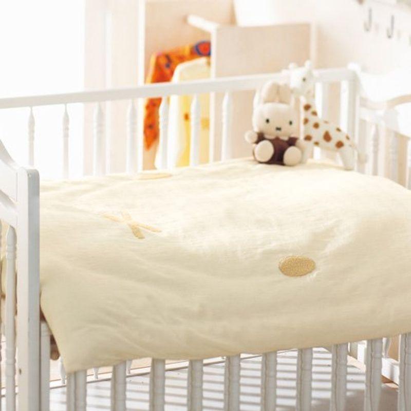 春のコレクション ベビー組布団6点セット 西川リビング Brオーガニック ベージュ 日本製 ベビー用寝具 ベッド