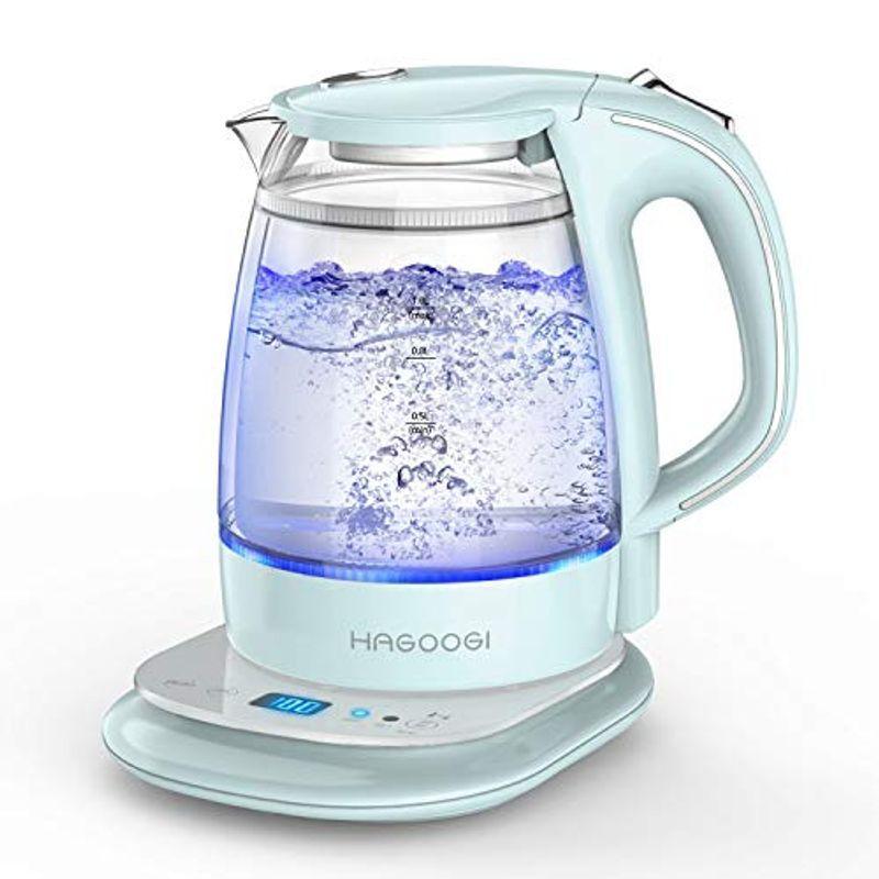 電気ケトル 1 0l ケトル 火傷防止 ハゴオギ 二重構造 二重構造 1 0l Hagoogi 温度設定 空焚き防止 24時間の保温機能 キッチン家電 ガラス 湯沸かしケ