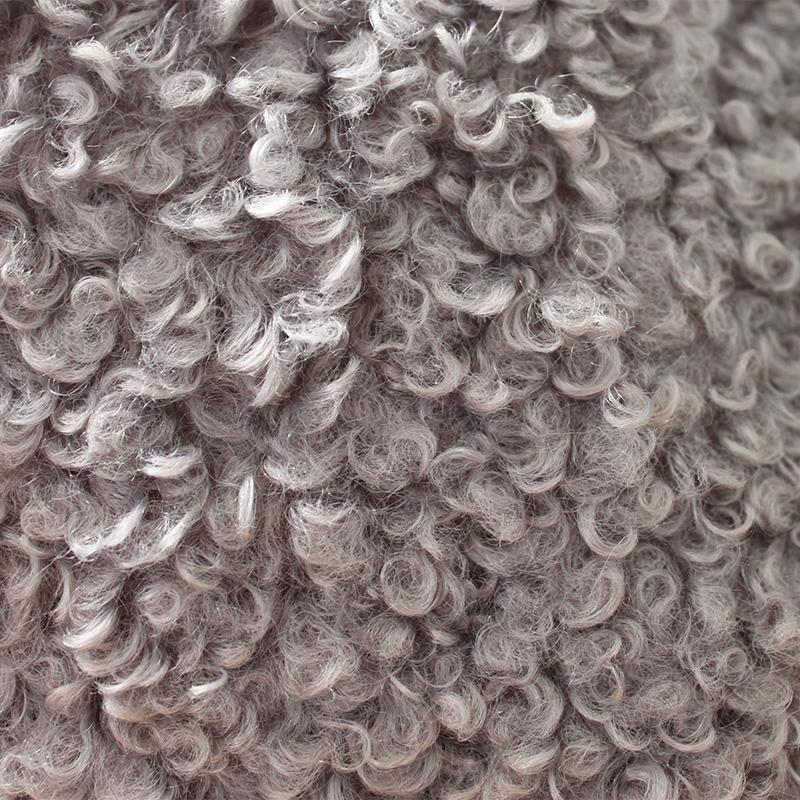 テディボア クッションカバー 45×45cm ポンポン付き うずまきボア ボア生地 ボア素材 モコモコ ふわふわ ふんわり ぬくぬく シープ ...