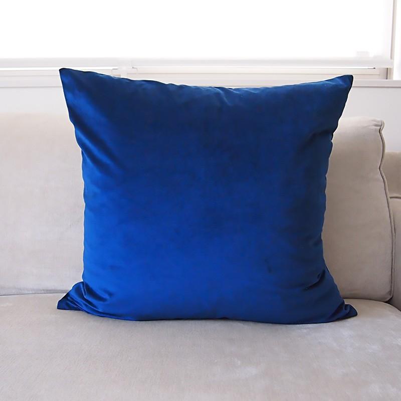 送料無料 ロイヤルブルー60cm クッションカバー 単品 無地 シンプル 青