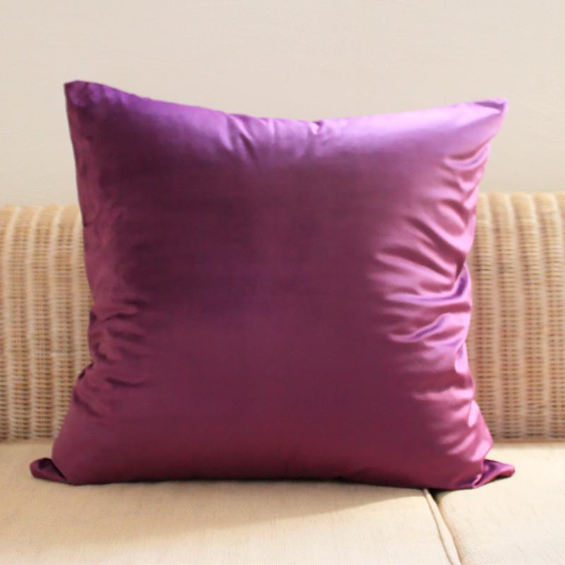 ベロア (パープル 45cm) クッションカバー 単品 送料無料 紫 : mignon