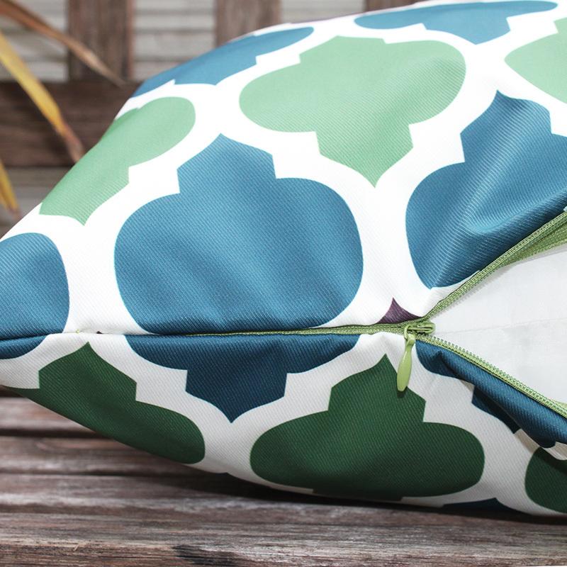 モロッコ　クッションカバー クッションカバー モロッコ柄モロッカン 柄防汚生地 防水生地