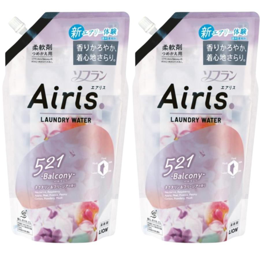 ソフラン エアリス バルコニー 柔軟剤 詰替850ml×2個 : Fibonacci