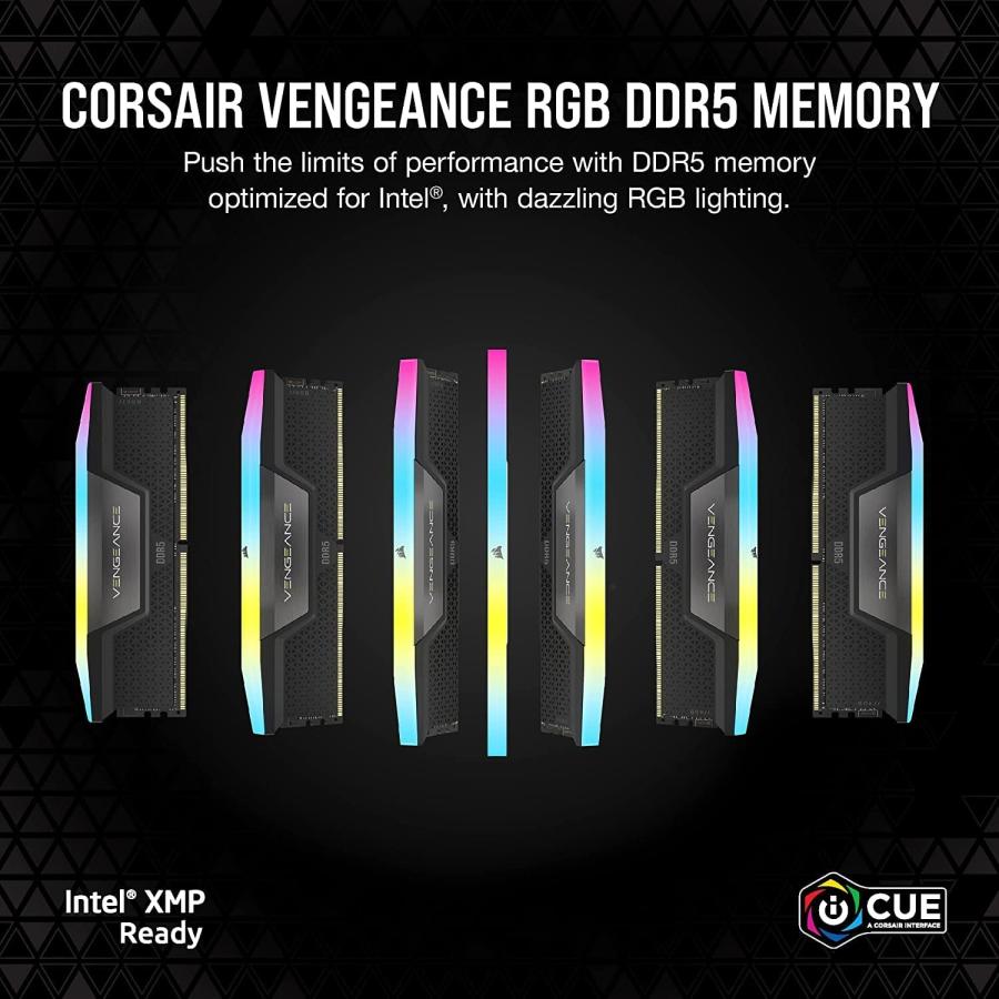 CORSAIR（コルセア） CORSAIR VENGEANCE RGB DDR5-6000 64GB (32GB×2枚 