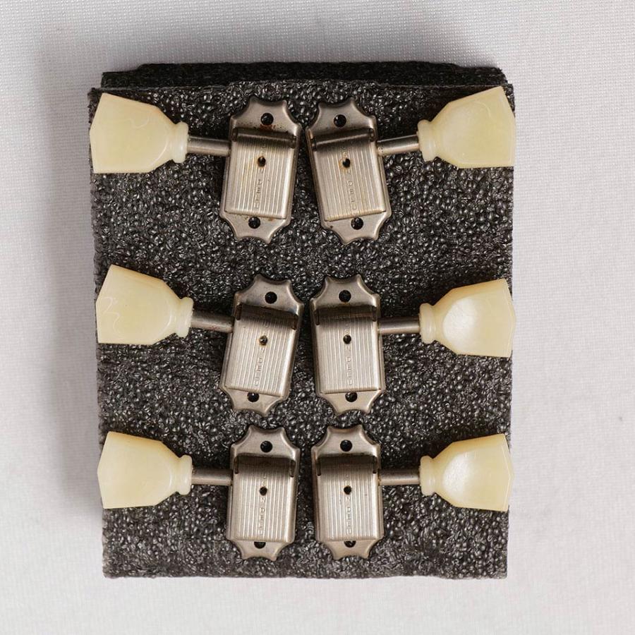 KLUSON DELUXE クルーソン キーストンスタイルペグ 3：3 ニッケル通販｜ギターワークス クルーソン　プラスチックノブ　3×3 未使用