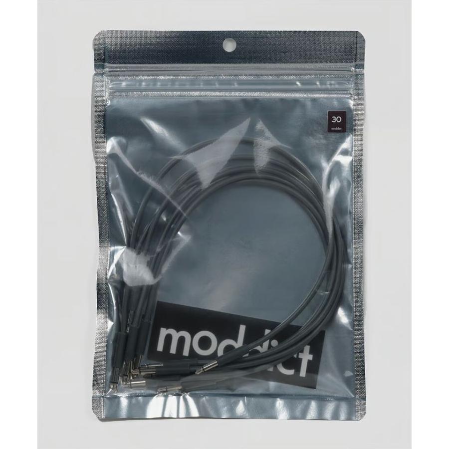 moddict/slim patch cable 30cm 6pack dark gray【在庫あり