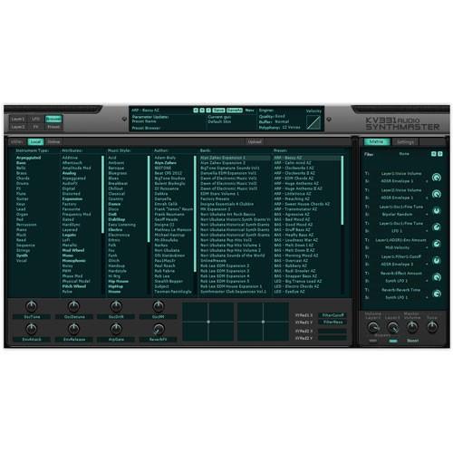 KV331/SYNTHMASTER - EVERYTHING BUNDLE【〜05/01 継続期間押さえる特価組織的運動】【オンライン納品】【棚卸し資産あり】 楽器、手芸、コレクション-プラグインソフトウエア（コード販売）-楽器、器材