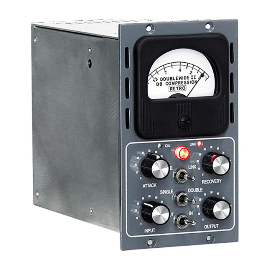 【動作良好】Retro Instruments Doublewide Retro Instruments Doublewide 500 Series Tube Compressor