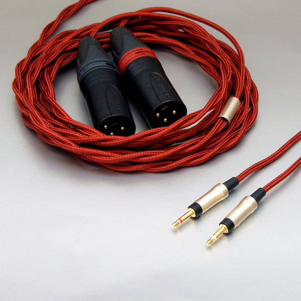 onso/hpct_03 ヘッドホンケーブル 3ピンXLR x2-2.5mmモノx2 3.0m