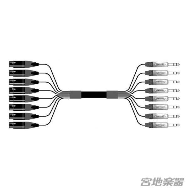 Belden/8ch XLRF(メス)-TRS(NEUTRIK) 変換ケーブル 6m マルチチャンネルケーブル【受注生産品】