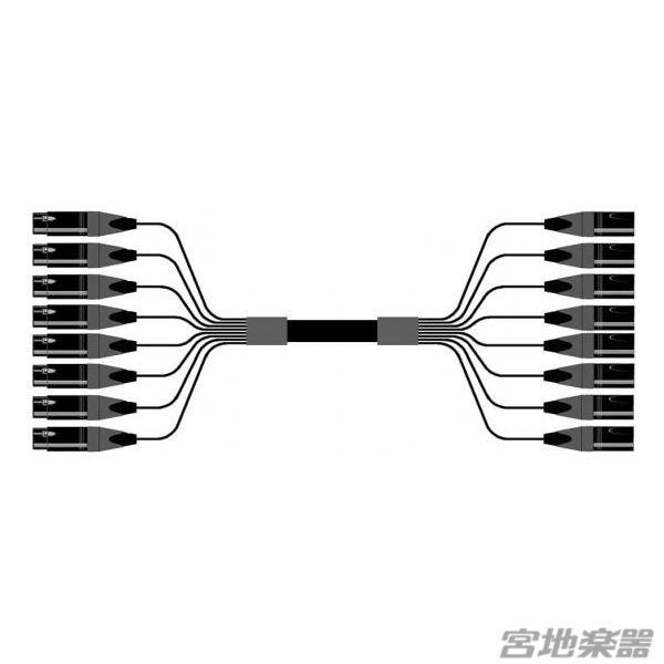 Belden/8ch XLRF(メス)-XLRM(オス) 変換ケーブル 2m マルチチャンネルケーブル【受注生産品】