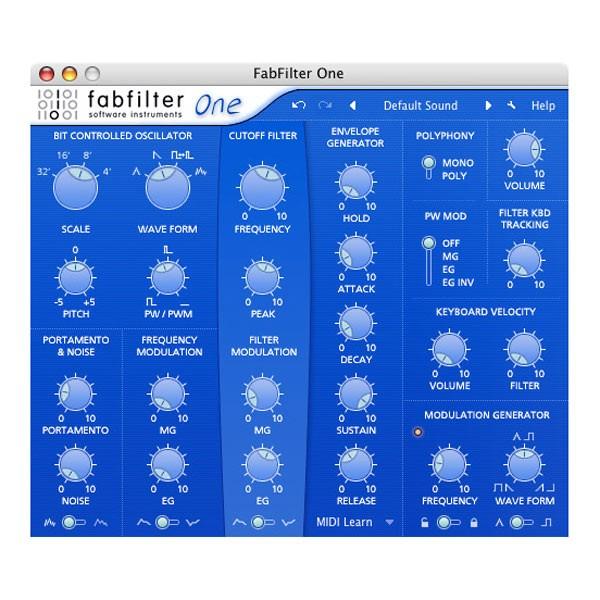 FabFilter/FabFilter One【オンライン納品】｜mmo