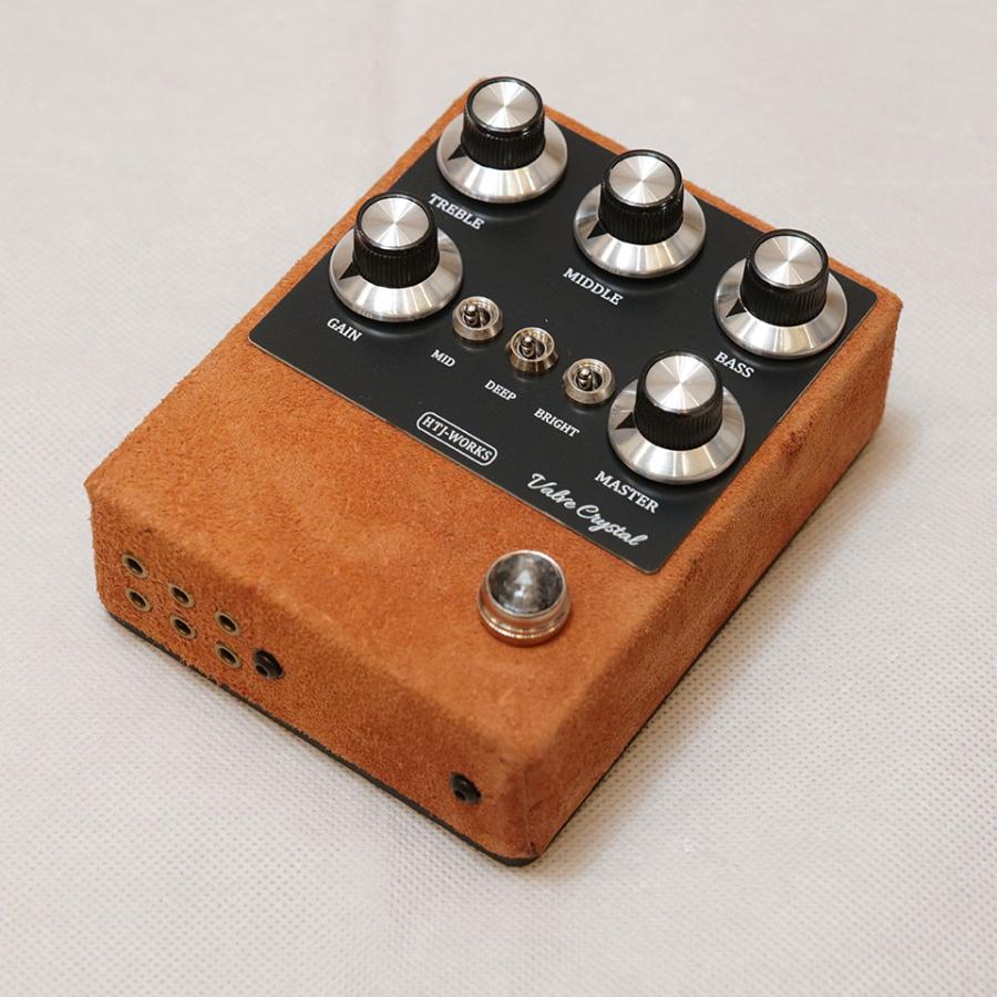 HTJ-WORKS/Valve Crystal 12AX7 Tube Preamp Black Top Brown Suede