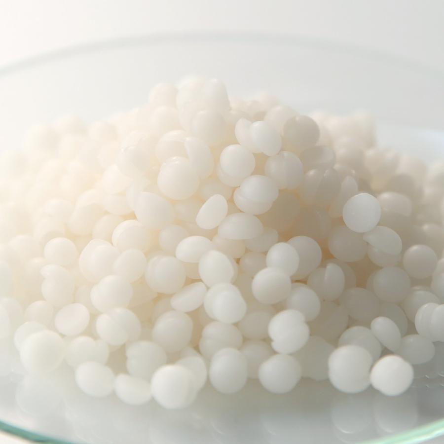 P5倍 ビーズワックス・精製・オーガニック・小粒（蜜蝋）／1kg ミツロウ 敏感肌に 手作り リップ クリーム 練香 キャンドル | 