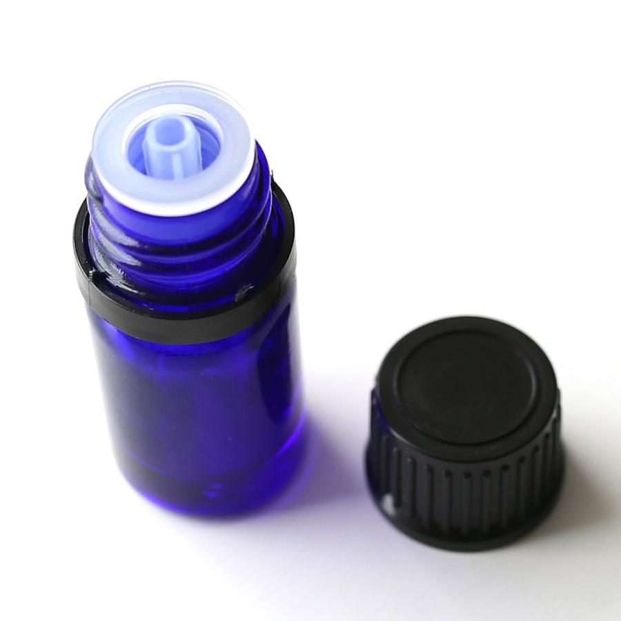10%OFF コバルトガラスボトル・精油ドロッパー[5ml]／1個 ブルー 青色