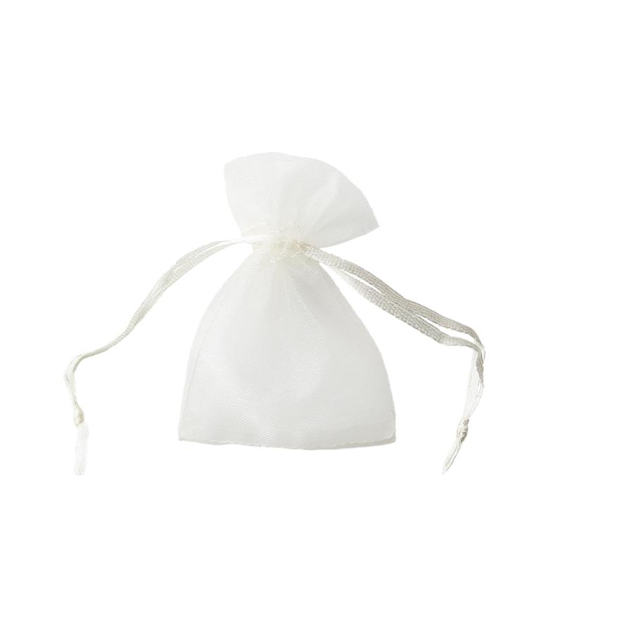 シアーバッグ・ペールイエロー・SS／10枚 ラッピング サシェ 巾着 アクセサリー 入れ ハーブ ポプリ 中が見える におい袋に 爆買 | 