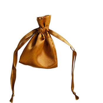 サテン巾着・ゴールド[S]／1枚 ラッピング ギフト プレゼント ラッピング 爆買 | 
