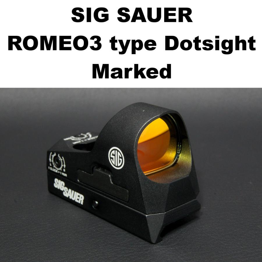 SIG SAUER ROMEO3 タイプ コンパクト ドットサイト 刻印あり 396-579 ダットサイト シグ｜mmoptics｜01