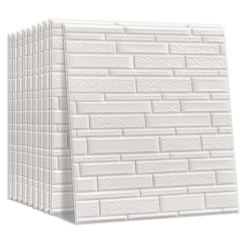 Shingone 壁紙 レンガ 立体 3d レンガシール 防水 断熱 ウォールステッカー Diyレンガ調壁紙シール はがせる 自己粘着 タイル ホワ ふるさと納税