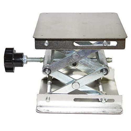 ２個セット【科学工作】実験用器具 ラボジャッキ ステンレス ミニ昇降